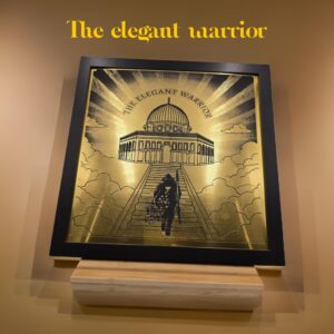 Gold plastic, wall art